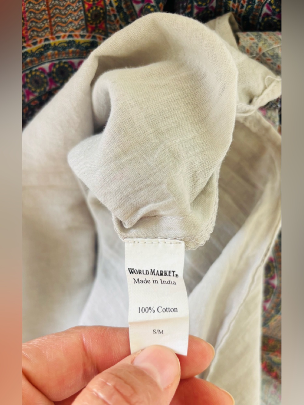 Cost Plus World Market Off-Shoulder Maxi Dress multicolor NWOT - Picture 10 of 14